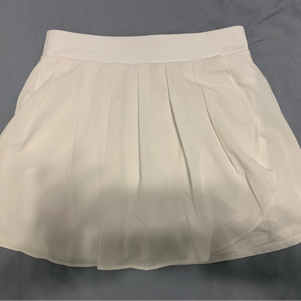 White Pleated Women's Skirt